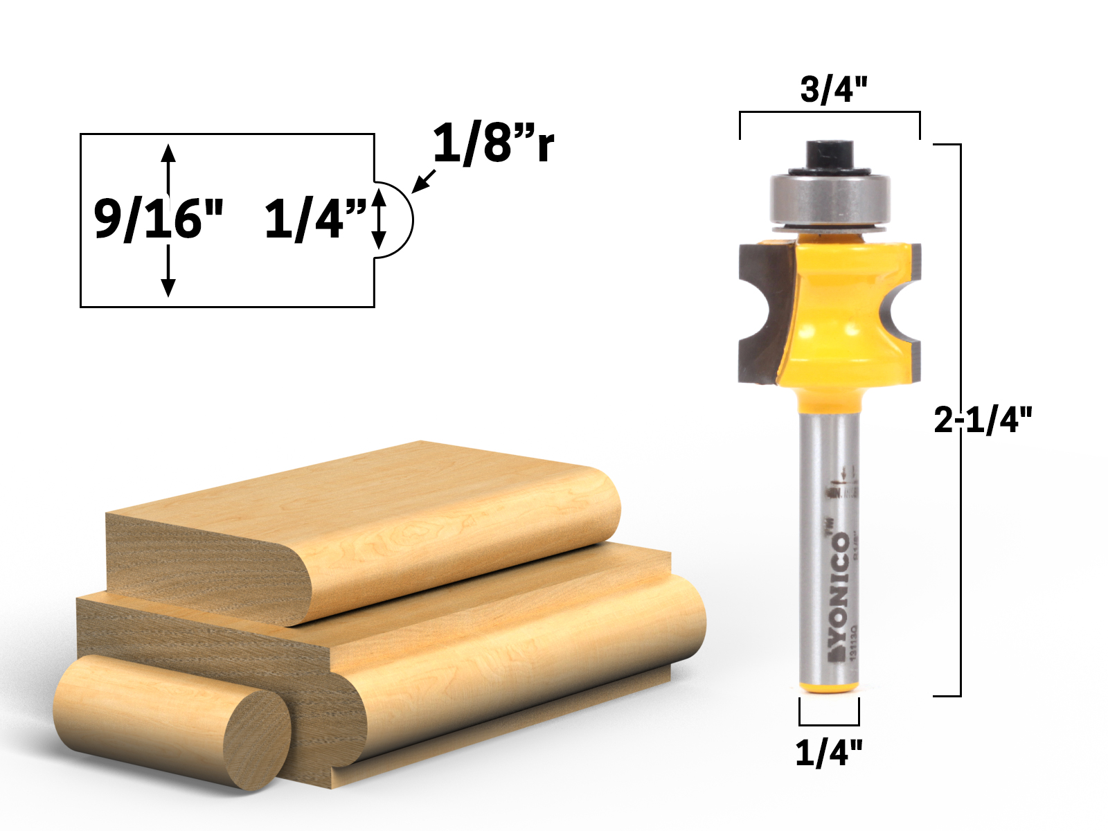 1 1 4 bullnose router bit