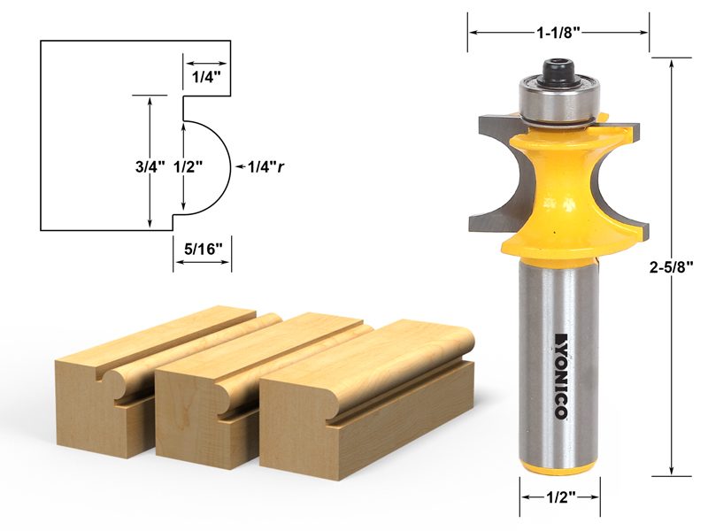 1 1 4 bullnose router bit