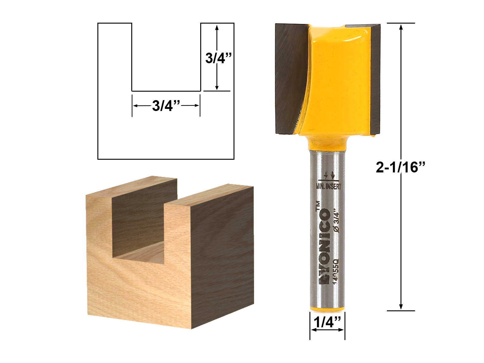 thumbnail image 2 of Whiteside 3342 Classic Multi-Form Router Bit - 2-1/4 D, 1-7/8 CL... 2 of 11
