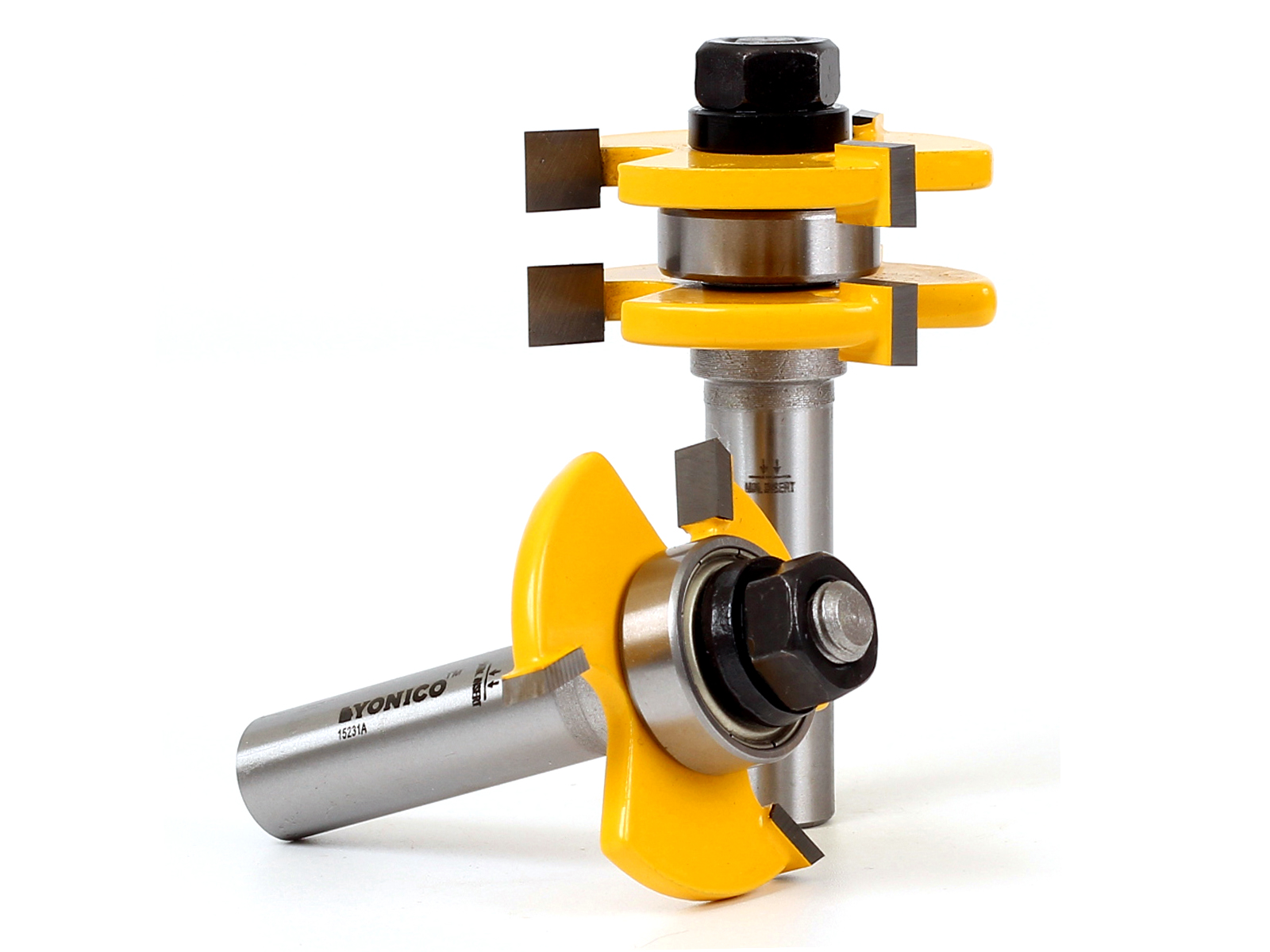 1/4" Plywood 2 Bit Plywood Tongue and Groove Router Bit Set 1/2