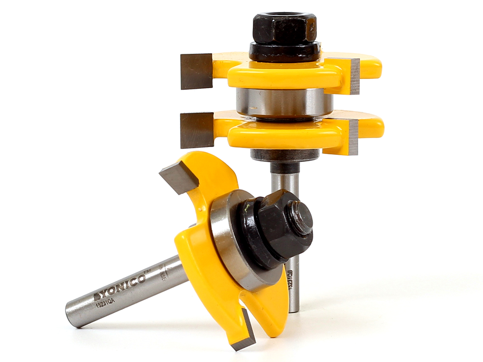 1/4" Plywood 2 Bit Plywood Tongue and Groove Router Bit Set 1/4