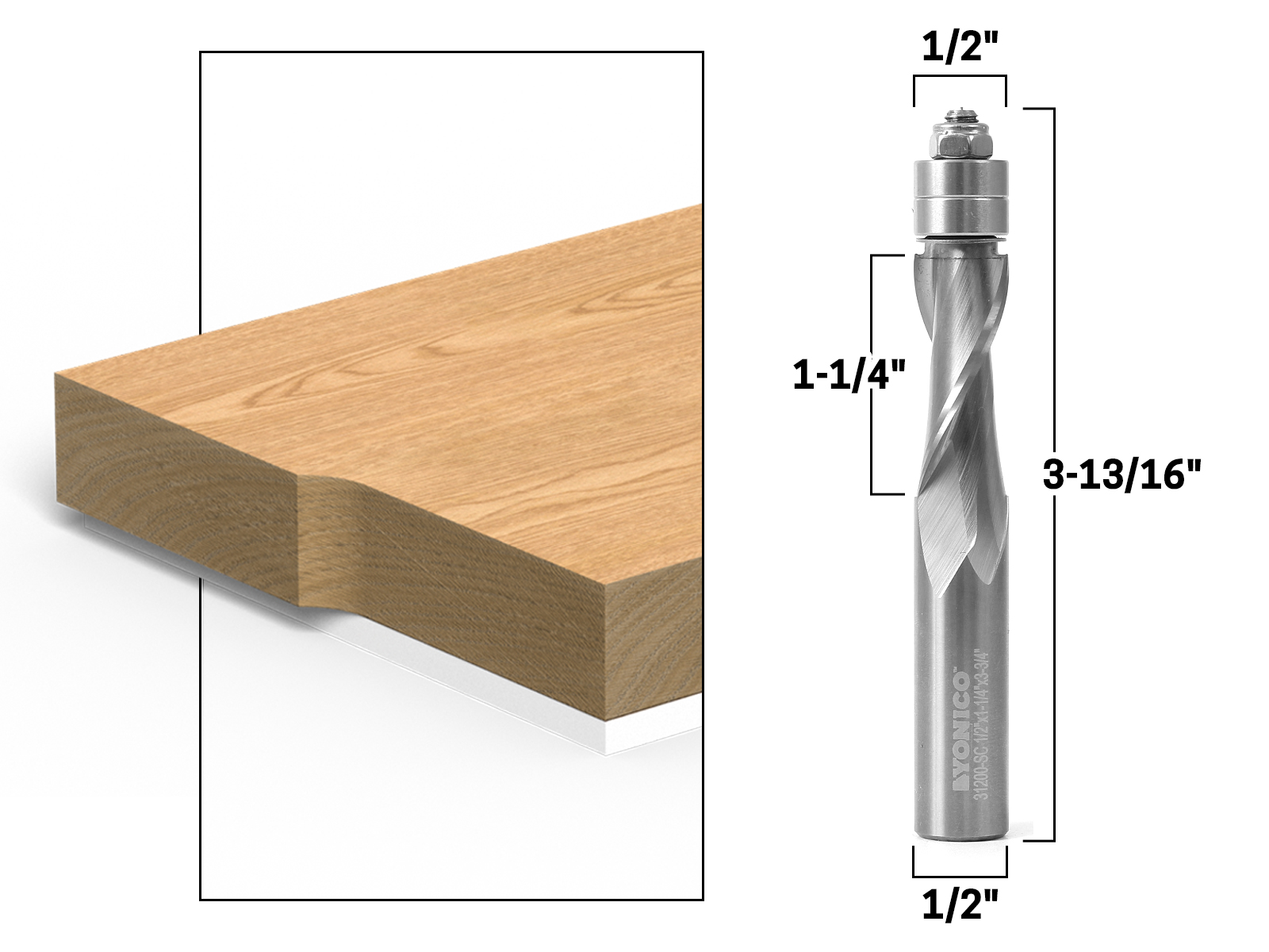 1 2 spiral upcut router bit