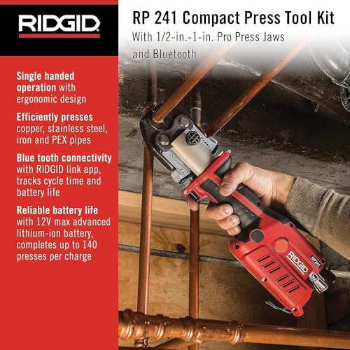 RIDGID 57373 RP 241 Compact Press Tool Kit w/ 1/2