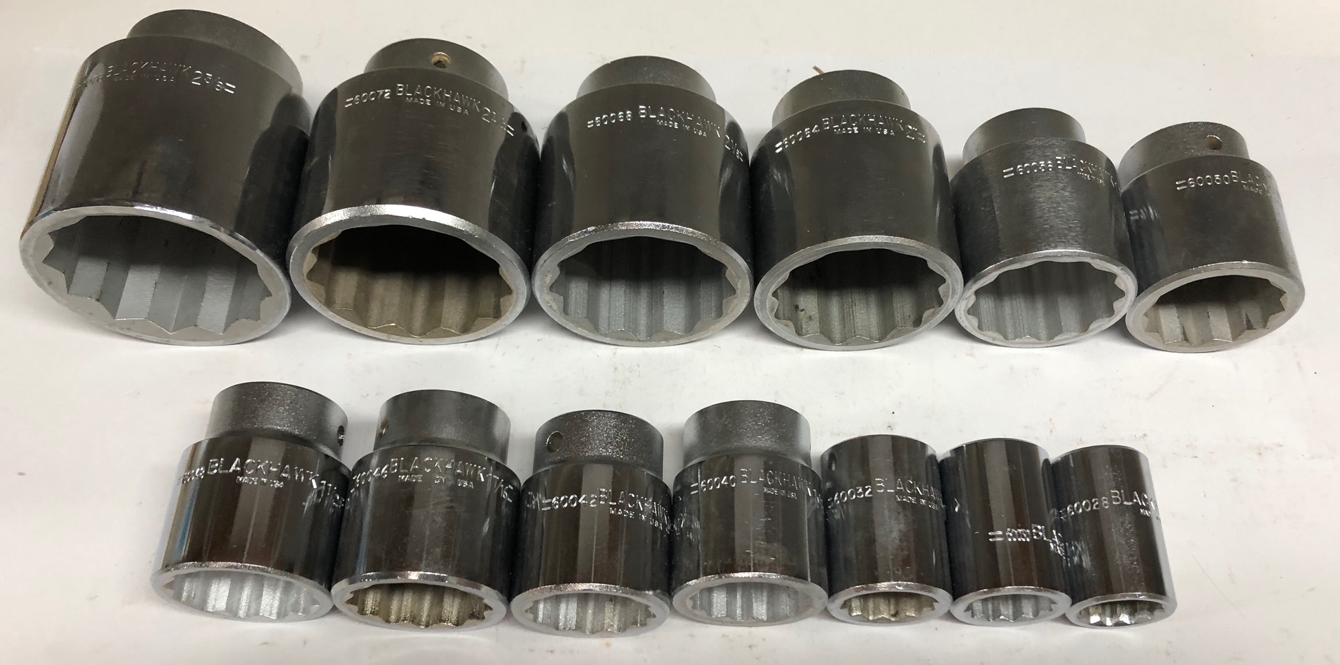 USA Made Blackhawk 13pc. 3/4" Chrome SAE Socket Set Made in USA eBay